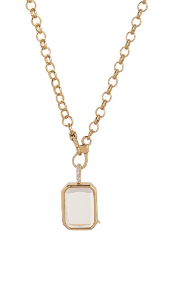 Colier locket dreptunghi
